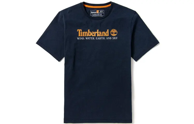 Timberland T Shirts Men's Dark Sapphire Crew Neck Moderate Straight Fit