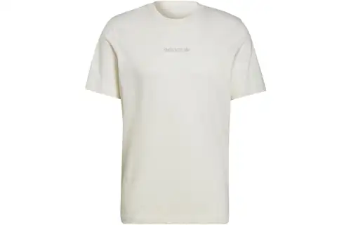 Adidas Originals T Shirts Men's White Crew Neck Moderate Straight Fit