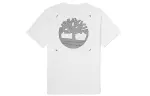 Timberland T Shirts Men's White Crew Neck Moderate Straight Fit