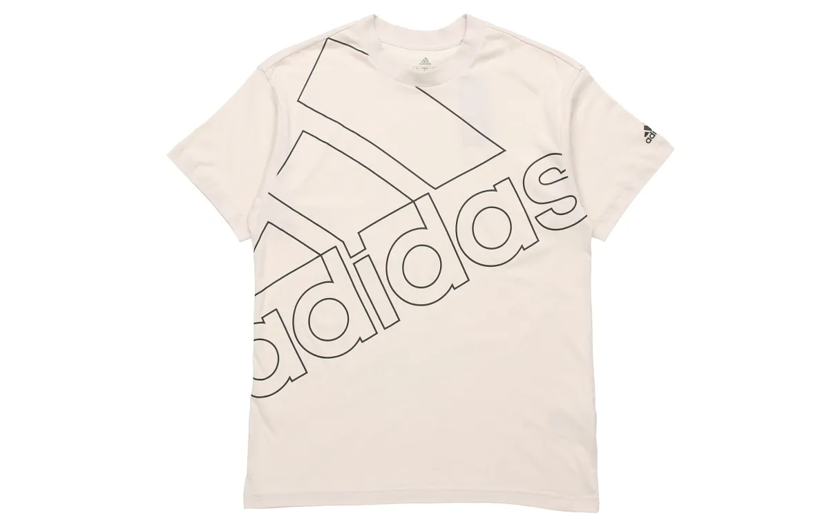Adidas T-Shirts Unisex Ecru Crew Neck Moderate