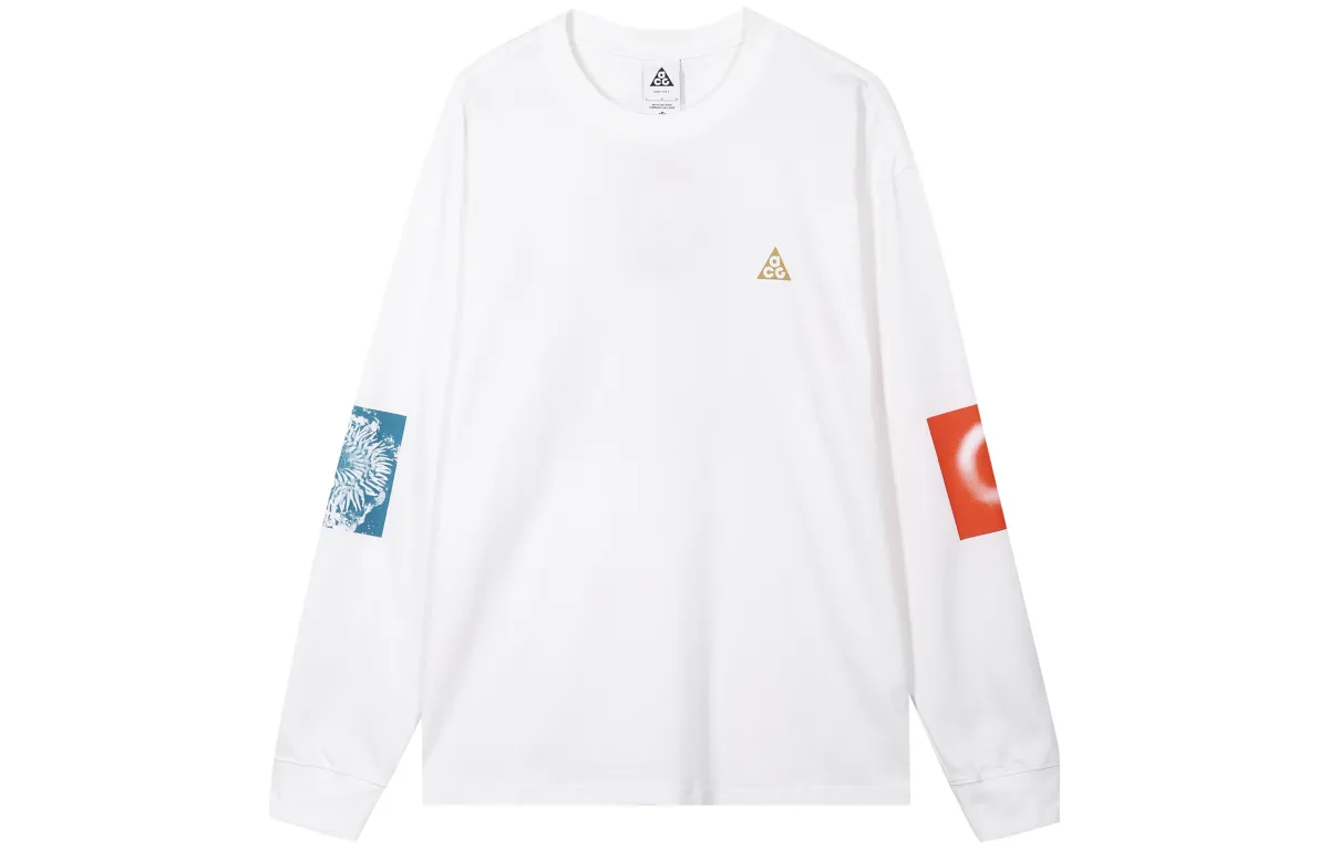 Nike ACG T-Shirts Men's White Crew Neck Moderate