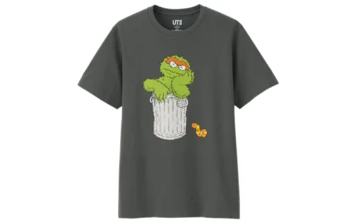 Kaws X UNIQLO X Sesame Street Oscar The Grouch Tee