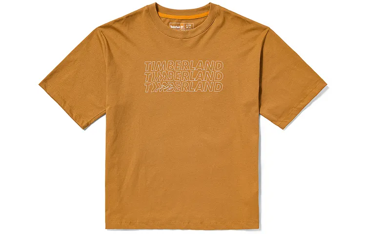 Timberland T-Shirts Unisex Wheat Crew Neck Moderate Straight Fit