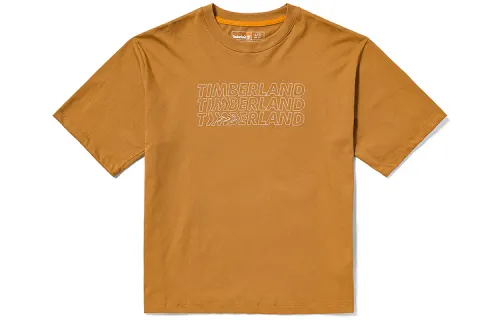 Timberland T Shirts Unisex Wheat Crew Neck Moderate Straight Fit