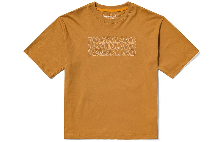 Timberland T Shirts Unisex Wheat Crew Neck Moderate Straight Fit