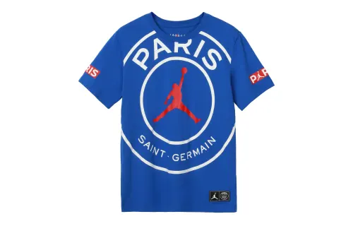 Jordan T Shirts Men's Crew Neck Moderate Straight Fit