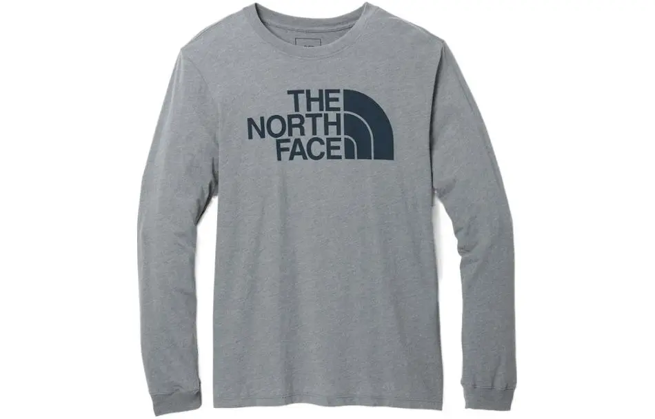THE NORTH FACE T-Shirts Men's Medium Gray Crew Neck Moderate