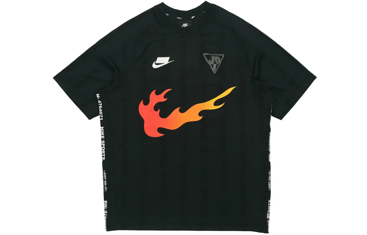 Nike T-Shirts Men's Crew Neck Moderate Straight Fit