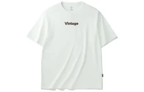 ANTA Life Collection T Shirts Unisex White Crew Neck Moderate Straight Fit
