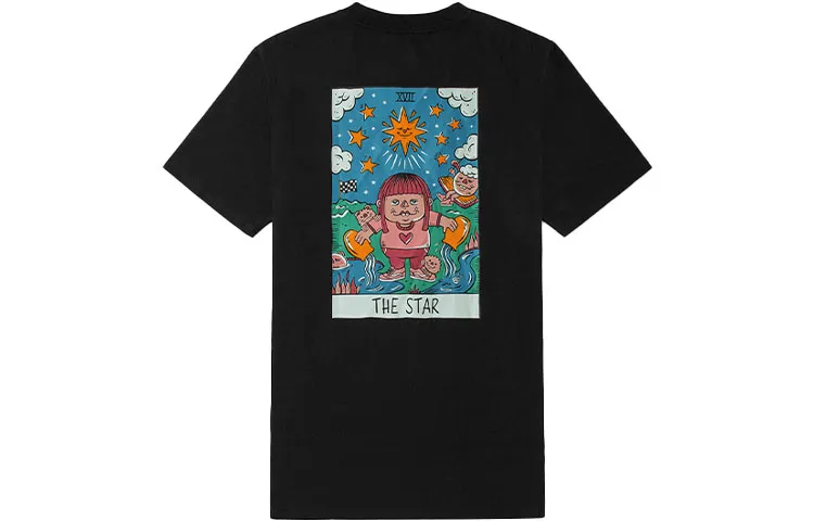 Vans Set in Sleeve T Shirt Unisex Black