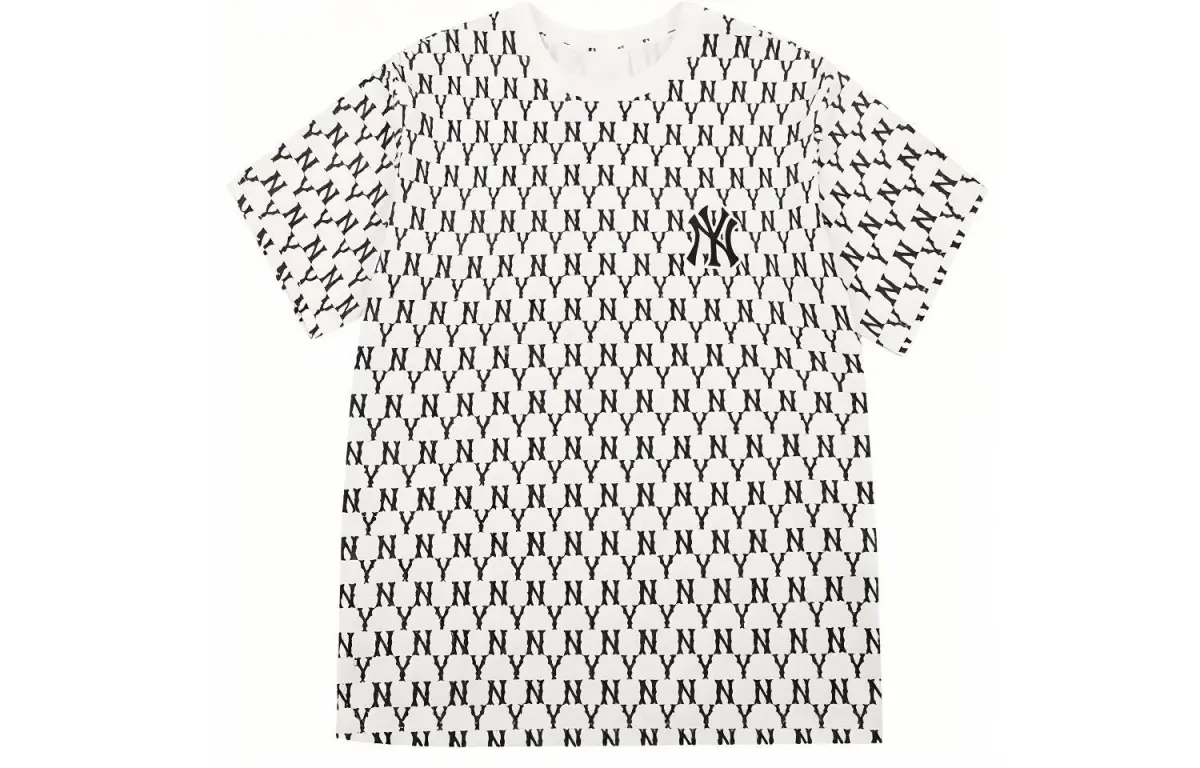 MLB T-Shirts Unisex White Crew Neck Moderate