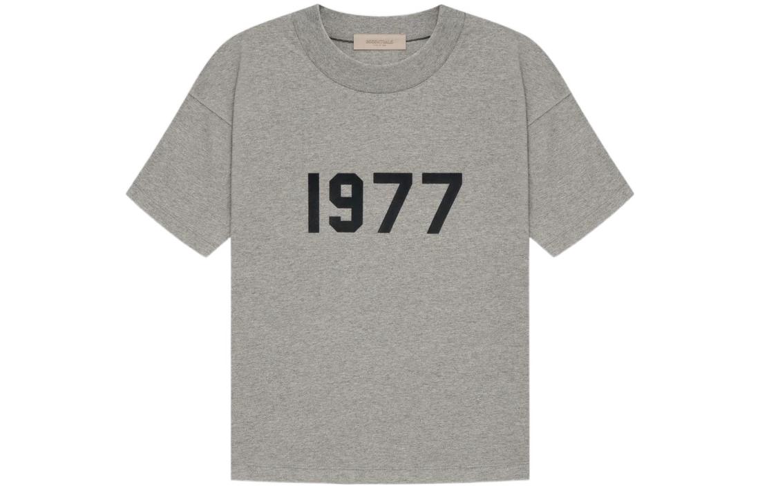 Fear of God Essentials 1977 Series SS22 Tee Dark Oatmeal Digital Round Neck Short Sleeve Dark Oatmeal American Heavy T-shirt Men's Dark Oatmeal