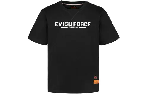 EVISU Straight Fit T Shirt Men's Black
