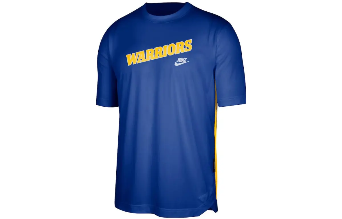 Nike T-Shirts Men's Blue Crew Neck Moderate Straight Fit