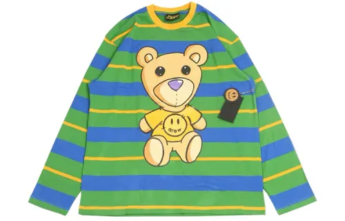 Drew house Bear Series T Shirts Unisex Crew Neck Moderate Other