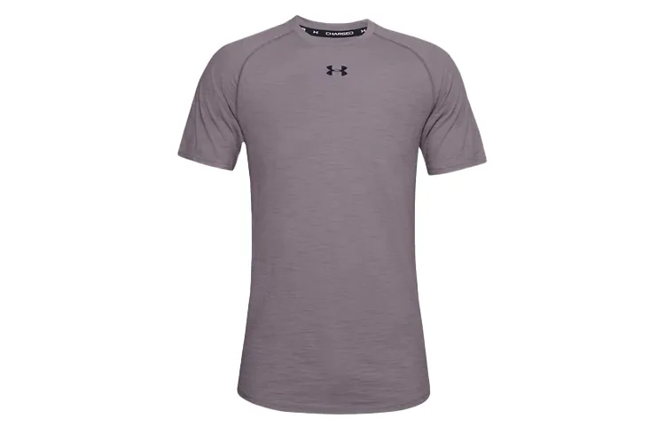 Under Armour T Shirt Men's Lead Gray Purple