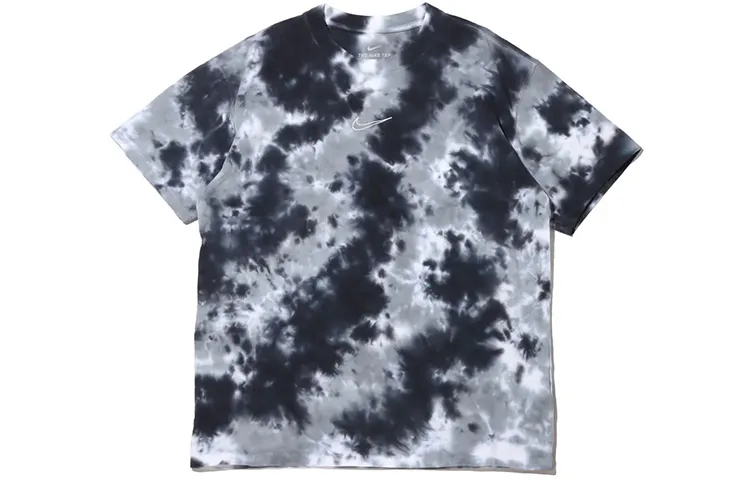Nike Sportswear Loose Fit Tie-Dye Print Tee Gray