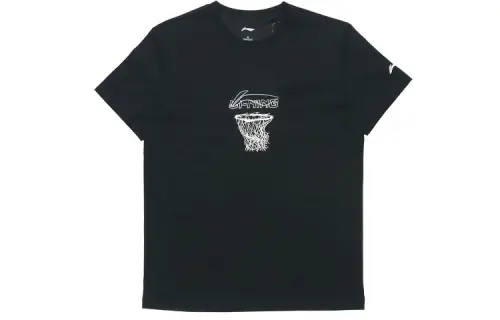 Li Ning Sports Basketball Collection T Shirt Men's Black