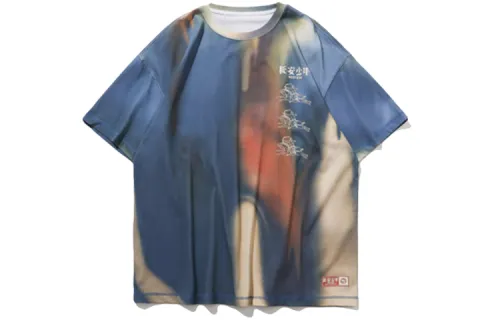 Li Ning T Shirts Men's Crew Neck Moderate Straight Fit