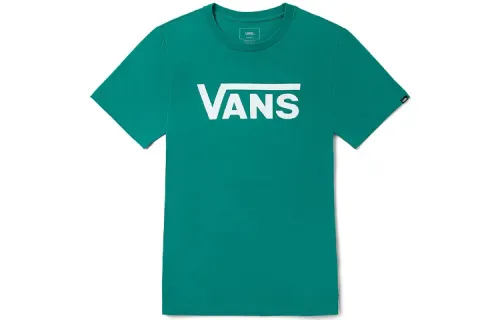 Vans T Shirts Unisex Green Crew Neck Moderate Straight Fit