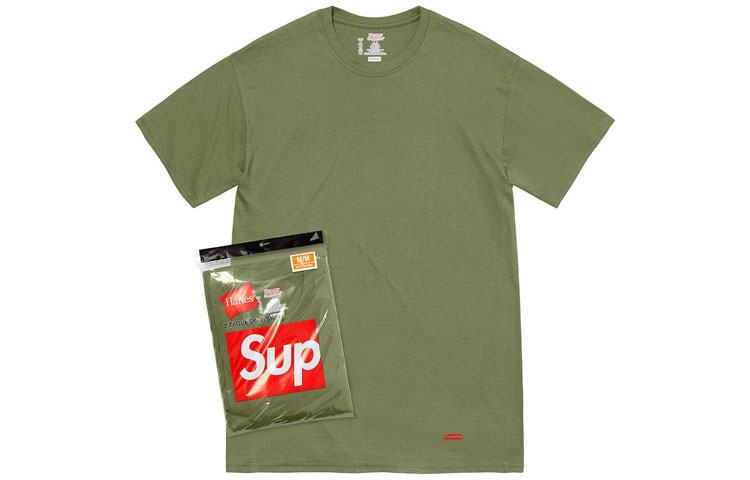 Supreme Hanes Tagless Tees 2 Pack