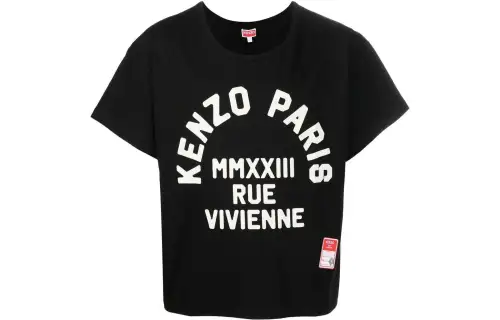 KENZO T Shirts Men's Black Crew Neck Moderate Straight Fit