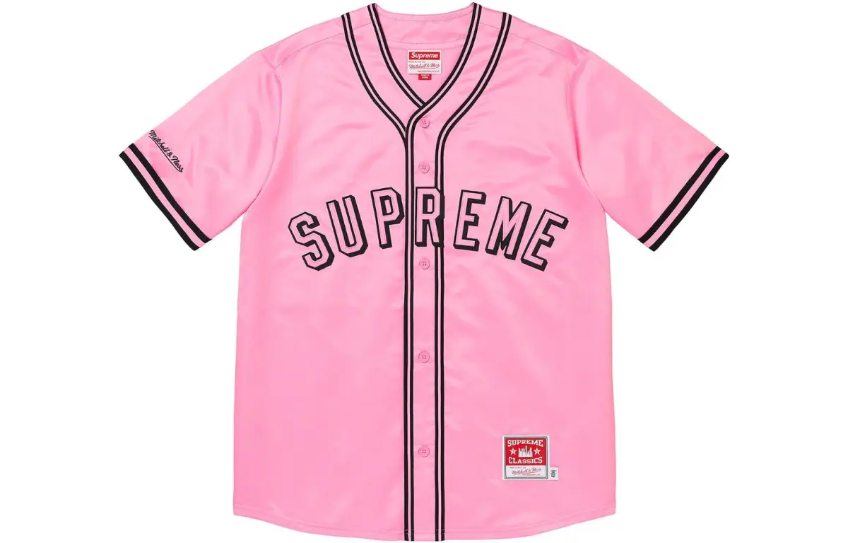 Supreme Mitchell & Ness Satin Baseball Jersey