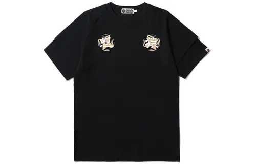 A BATHING APE Bape T Shirts Men's Crew Neck Moderate Straight Fit