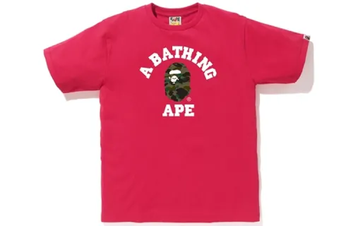 A BATHING APE Head Series T Shirts Unisex Crew Neck Moderate