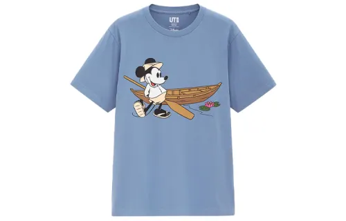 UNIQLO x Disney Co brand T Shirt Unisex Sky Blue