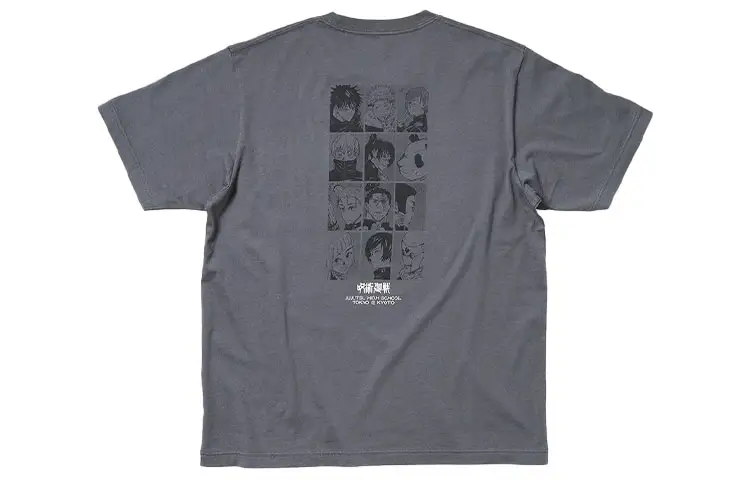 UNIQLO x ZHOUSHUHUIZHAN Straight Fit T Shirt Unisex Dark Gray