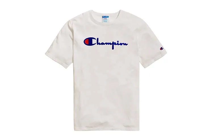 Champion T Shirt US Version Unisex White