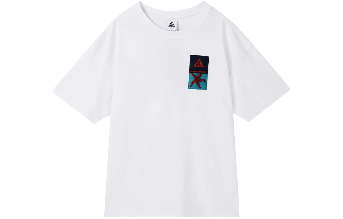 Nike Drop Shoulder Sleeve T Shirt Men's White
