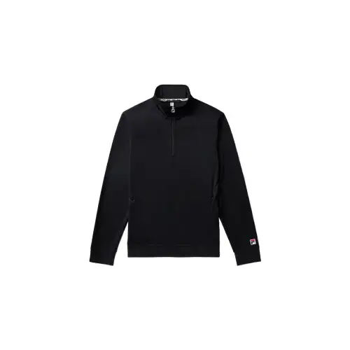 FILA Jackets Men's Black 001 Stand Collar Moderate Other