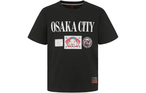 EVISU T Shirts Men's Crew Neck Moderate Straight Fit