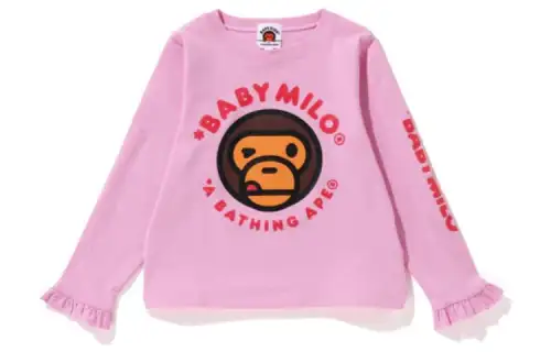 A BATHING APE T Shirts Kids Crew Neck Thin