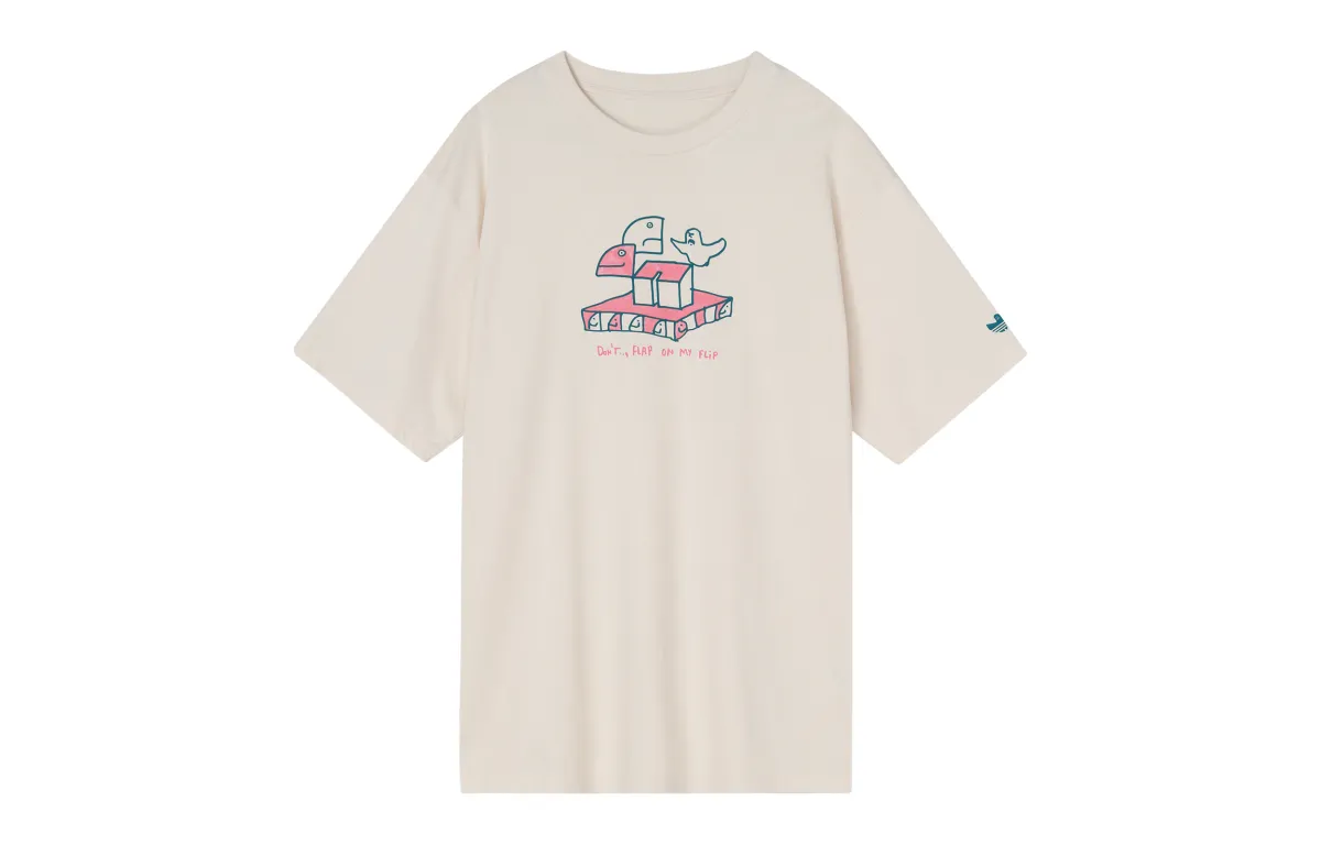 Adidas Originals Set in Sleeve T Shirt Unisex Gray White