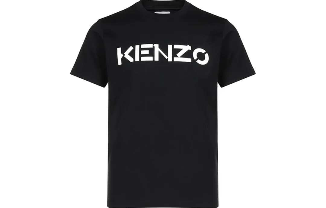 KENZO T Shirts Men's Black Crew Neck Moderate Straight Fit