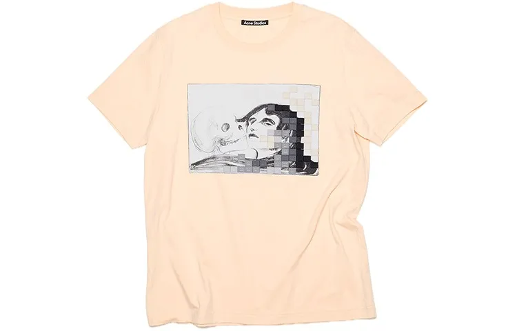 Acne Studios SS22 T Shirt Unisex Light Beige