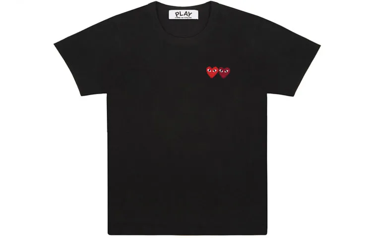 Cdg Play Double Heart T-Shirt