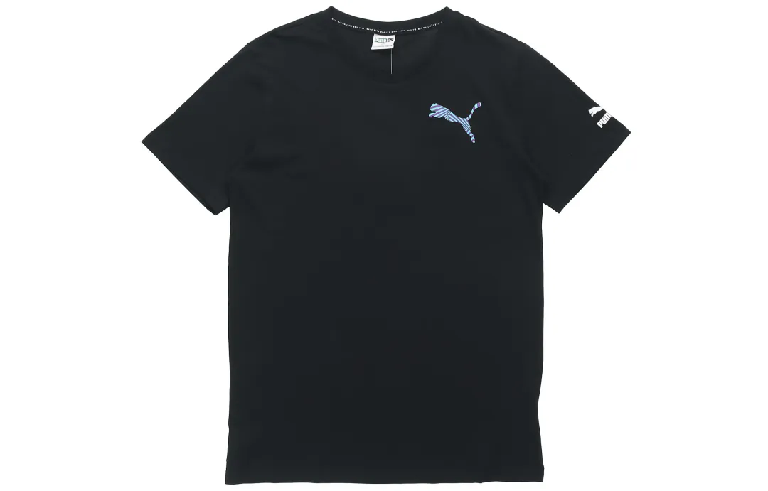 PUMA T Shirts Men's Crew Neck Moderate Straight Fit