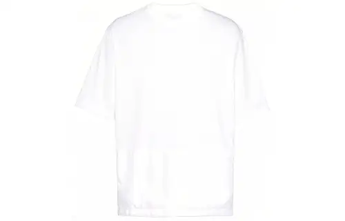 PRADA T Shirts Men's White Crew Neck Moderate Straight Fit