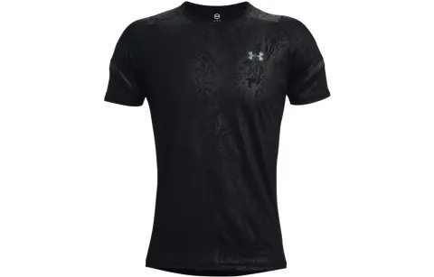 Under Armour RUSH Set in Sleeve T Shirt Men's Black