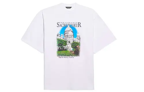 Balenciaga T Shirt Loose Fit Unisex White