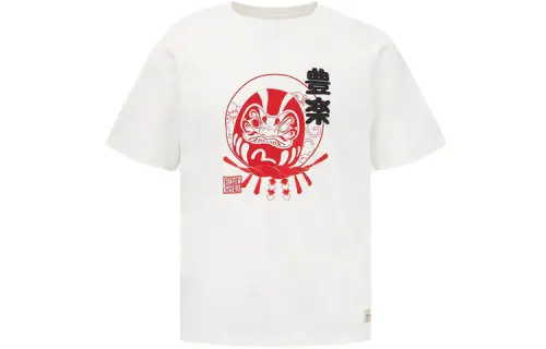 EVISU T Shirts Men's Crew Neck Moderate Straight Fit