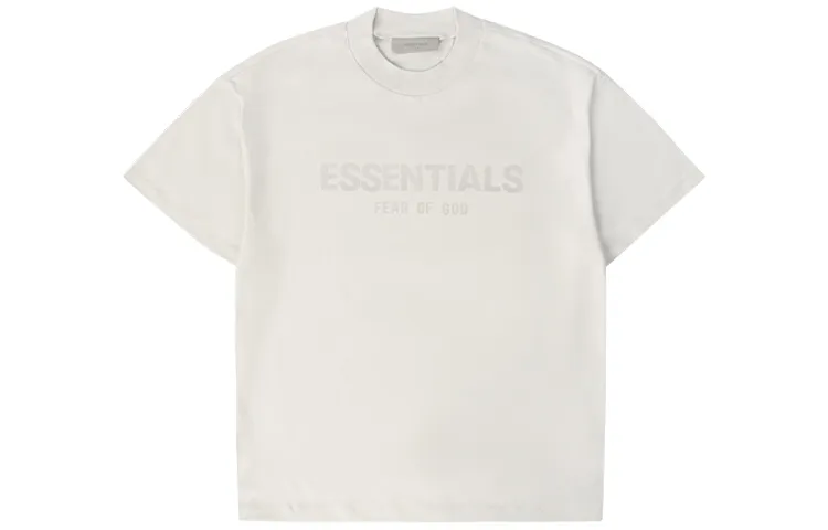 Fear Of God Essentials T Shirt Unisex Beige Gray
