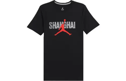 Jordan T Shirts Men's Crew Neck Moderate Straight Fit