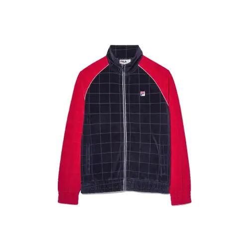 FILA Jackets & Coats Men's Marine Blue/Red/Gardenia