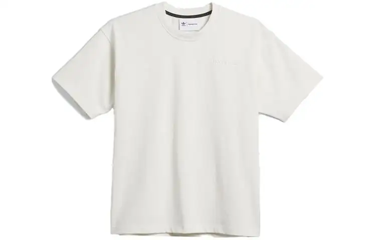 Adidas Originals x Pharrell Williams Drop Shoulder Sleeve T Shirt Unisex White