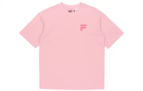 FILA FUSION Sports Life Collection T Shirt Unisex Youth Pink
